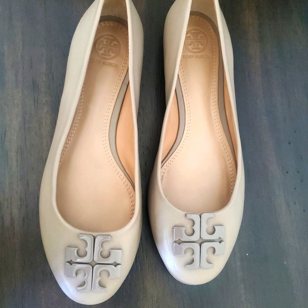 Gray Tory Burch Lowell ballet flats